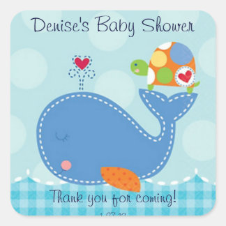 Baby Walvis en Turtle Sticker