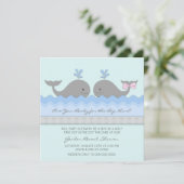 Baby walvis Geslacht onthullen Kaart (Staand voorkant)