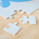 Baby walvis kawaii cartoon kind legpuzzel (Zijkant)