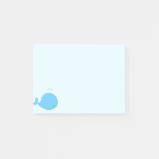 Baby walvis kawaii cartoon kind post-it® notes (Voorkant)