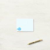 Baby walvis kawaii cartoon kind post-it® notes (Op bureau)