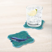 Baby Walvis Papier Coasters Kartonnen Onderzetters (Insitu)
