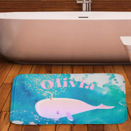 Baby walvis - roze zout - zurier badmat