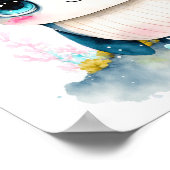 Baby Walvis Wall Art Poster (Hoek)