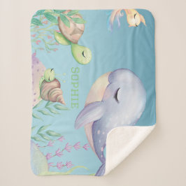 Baby walvisdeken sherpa deken