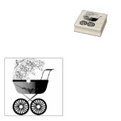Baby Wandelwagen Rubberstempel (Gestempeld)