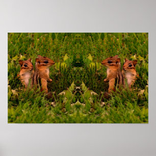 Baby Wangetjes Natuur Dieren Kunst Poster