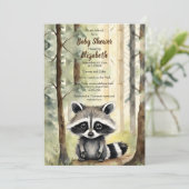 Baby wasbeer Genderneutraal Baby shower Kaart (Staand voorkant)