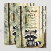 Baby wasbeer Genderneutraal Baby shower Kaart (Voorkant / Achterkant)