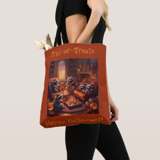 Baby Wasbeer Halloween Feest thuis snoep cadeau Tote Bag