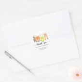 Baby Waslijn - dank je Ronde Sticker (Envelop)