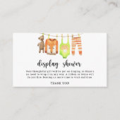 Baby waslijn - display douche informatiekaartje (Voorkant)