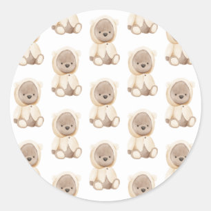 Baby Waterverf eenvoudig Ronde Sticker