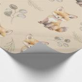 Baby Waterverf Fox Cadeaupapier (Hoek)