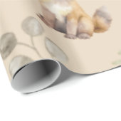 Baby Waterverf Fox Cadeaupapier (Rol Hoek)