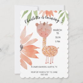 Baby Waterverf handbeschilderd Feestdagenkaart