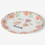 Baby Waterverf handbeschilderd Papieren Bordje (Gekanteld)