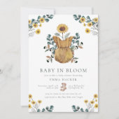 Baby waterverf in Baby shower Bloom Kaart (Voorkant)