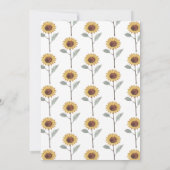 Baby waterverf in Baby shower Bloom Kaart (Achterkant)