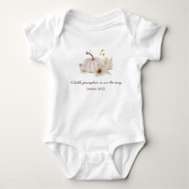 Baby waterverf rustieke crème herfst pompoen romper