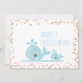 Baby Waterverf Stomme walvissen Kaart (Voorkant)