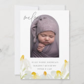 Baby waterverf wildflower aankondiging (Voorkant)