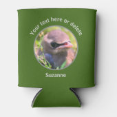 Baby Waxwing Bird gepersonaliseerd Blikjeskoeler (Voorkant)