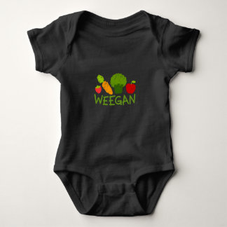 Baby Weegan Bodysuit - donker