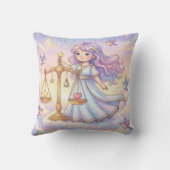 Baby Weegschaal Sterrenbeeld Babykamer Kussen (Achterkant)