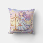 Baby Weegschaal Sterrenbeeld Babykamer Kussen (Voorkant)