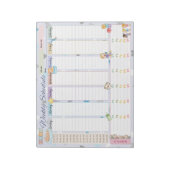 Baby Weekschema Planner Pastel Blue thema Notitieblok (Linkerzijde)