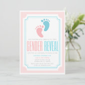 Baby Weest Gender Reblicatie Uitnodiging (Staand voorkant)