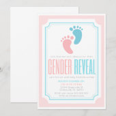 Baby Weest Gender Reblicatie Uitnodiging (Voorkant / Achterkant)