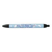 Baby Welcome - Naam en details toevoegen op Blue Zwarte Inkt Pen (Voorkant)