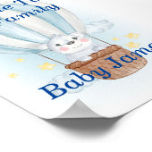 Baby welkom in het gezin poster (Hoek)