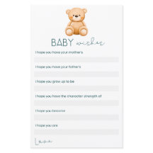 Baby Wensen | Teddy Bear Baby Jongen Douche Spelle