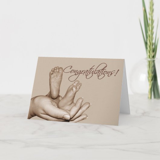 Baby Wenskaart Kaart (Voorkant)