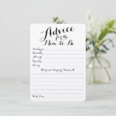 Baby wenst advies en voorspelling van dubbelzijdig informatiekaartje (Staand voorkant)