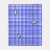 Baby Westie BLAST Plaid Fleece Deken (Voorkant)