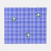 Baby Westie BLAST Plaid Fleece Deken (Voorkant (Horizontaal))