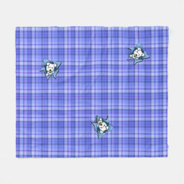 Baby Westie BLAST Plaid Fleece Deken