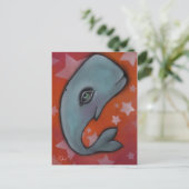 Baby Whale Briefkaart (Staand voorkant)