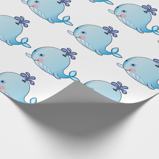 Baby Whale Cadeaupapier (Hoek)
