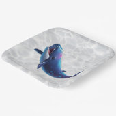 Baby Whale Platter Papieren Bordje (Gebogen)