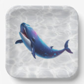 Baby Whale Platter Papieren Bordje (Voorkant)