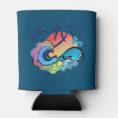 Baby Whale Surfer Blikjeskoeler (Achterkant)