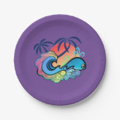 Baby Whale Surfer Papieren Bordje (Voorkant)