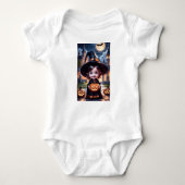 Baby whitch Halloween Romper (Voorkant)