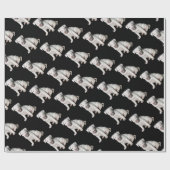 Baby White Pitbull Puppy Cadeaupapier (Vlak)