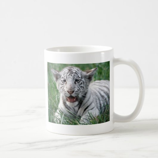 Baby White Tiger Koffiemok (Rechts)